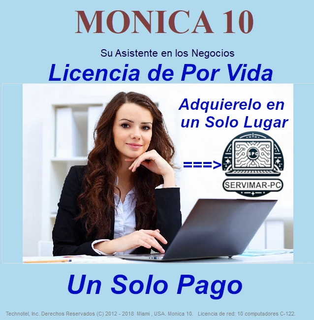 MONICA 10 Licencia de Por Vida, El Sistema Contable más Completo
