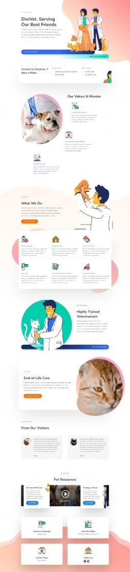 Diseño de Pagina Web para Veterinaria