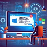 Error 59 en Wilcom en una computadora con Windows 11 SERVIMAR-PC