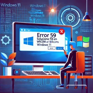 Error 59 en Wilcom en una computadora con Windows 11 SERVIMAR-PC