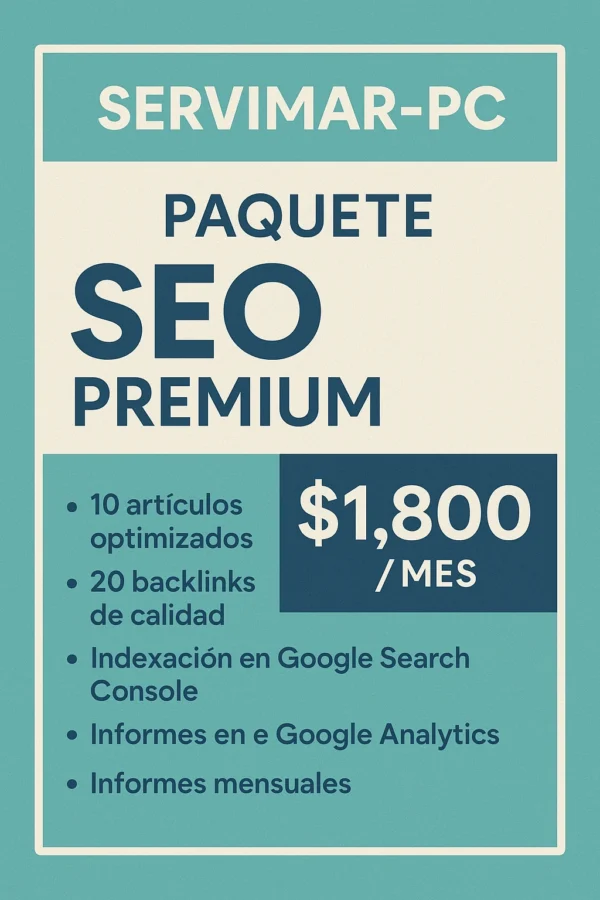 SEO Premium SERVIMAR-PC